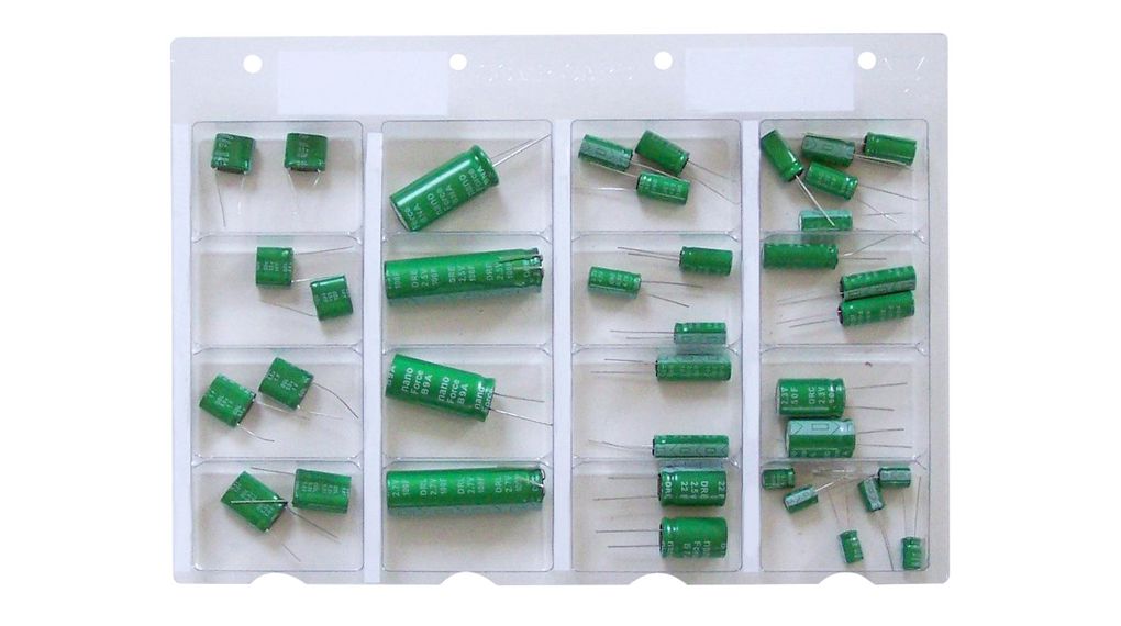 Elektroniska dubbellagerkondensatorer, 0.22 ... 100 F, 2.3 ... 5.5 VDC